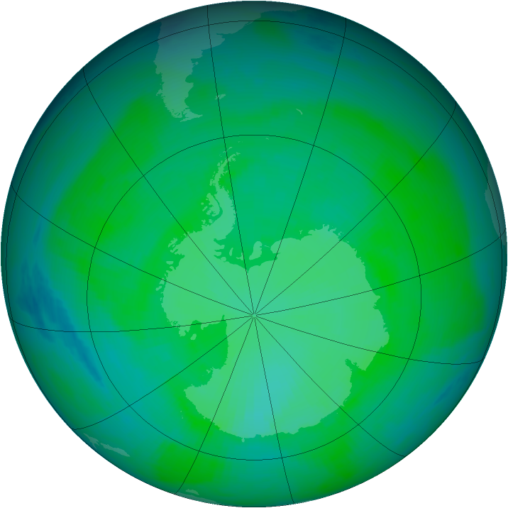 Ozone Map 1989-12-21